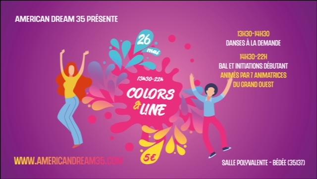 Affiche bal Colors & Line - AD35 Bédée 26/05/2022